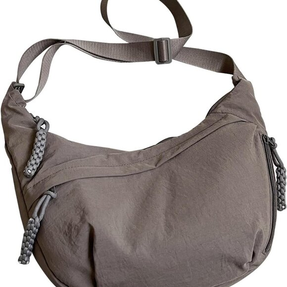 Crescent Crossbody Bags for Women Nylon Slouchy Sling Hobo Bag,Spacious Dumpling - Picture 4 of 6